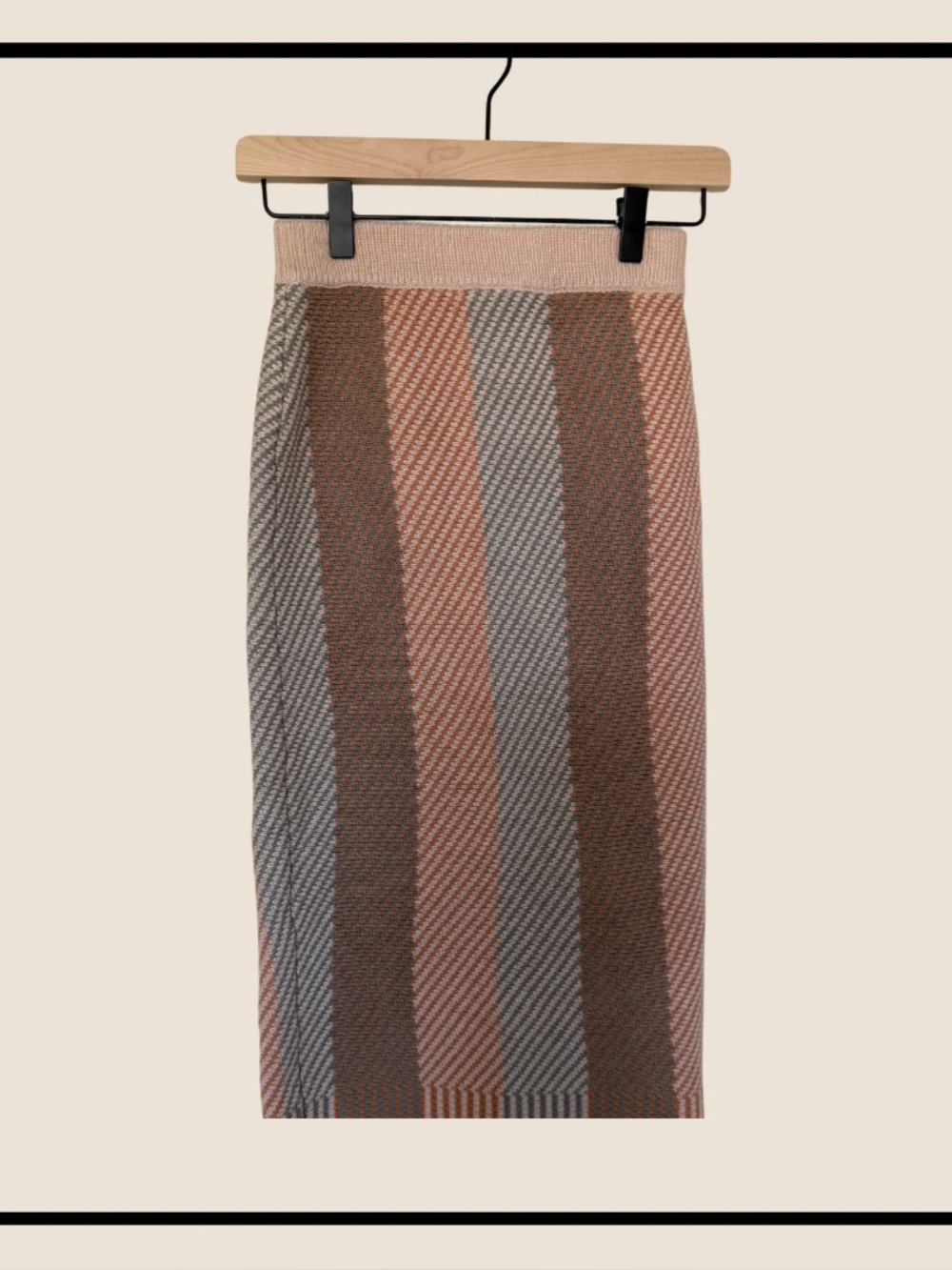 SHEIN Striped Knit Midi Pencil Skirt Women’s S